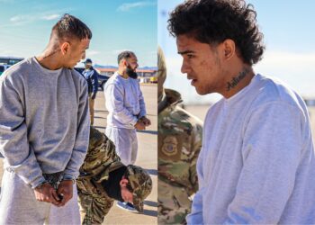 Miembros del Tren de Aragua fueron trasladados a la cárcel de Guantánamo