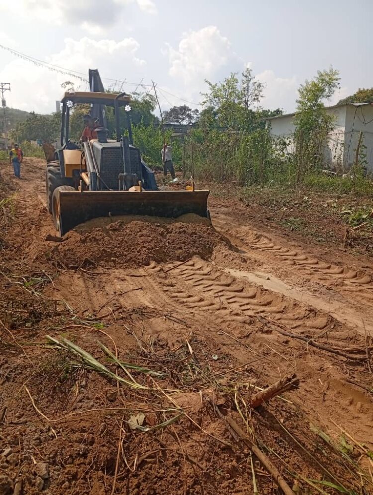 Trabajos realizados en el Sector El Huequito de Sabana de Mendoza.