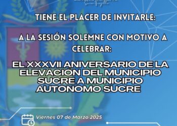 Trujillo | Concejo de Sucre reitera invitación a sesión solemne este viernes 7 de marzo