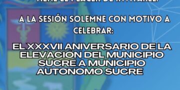 Trujillo | Concejo de Sucre reitera invitación a sesión solemne este viernes 7 de marzo