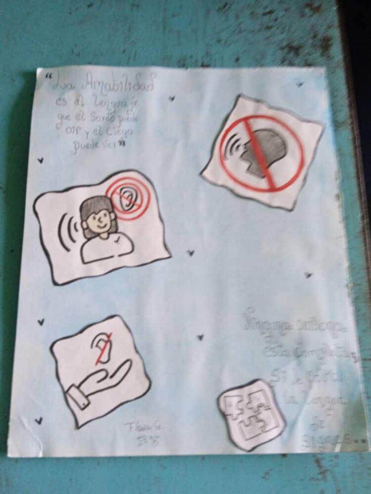 Sociedad de personas sordas de Boconó visitó la Escuela Monseñor Mejía