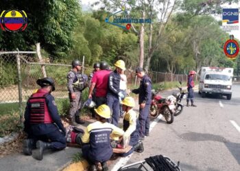 Derrape de moto deja un herido en Boconó