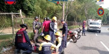 Derrape de moto deja un herido en Boconó