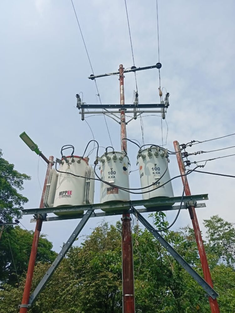 Sustituido transformador de 100 KVA que causó la falla de agua en la estación de rebombeo El Jabillo.