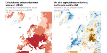 El año 2024 fue el más cálido en Europa hasta la fecha, según informe de Copernicus y OMM