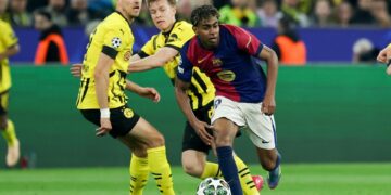 3-1. Dulce derrota del Barça en Dortmund, que vuelve seis años después a semifinales