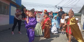 Trujillo | CE.IB «Barbarita La Torre» y sus niños escenifican Viacrucis Viviente