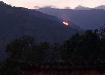 Tres incendios forestales se registraron el pasado fin de semana en Boconó