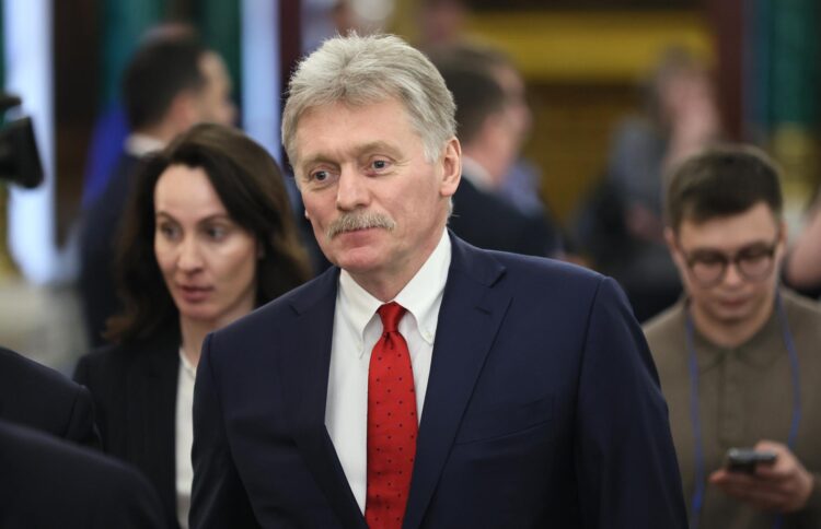 El portavoz del Kremlin, Dmitri Peskov, en una imagen de archivo. EFE/EPA/YURI KOCHETKOV