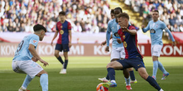 Dani Olmo: «Son tres puntos importantes que nos acercan al objetivo»