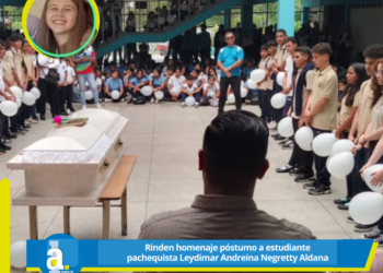 Rinden homenaje póstumo a estudiante pachequista