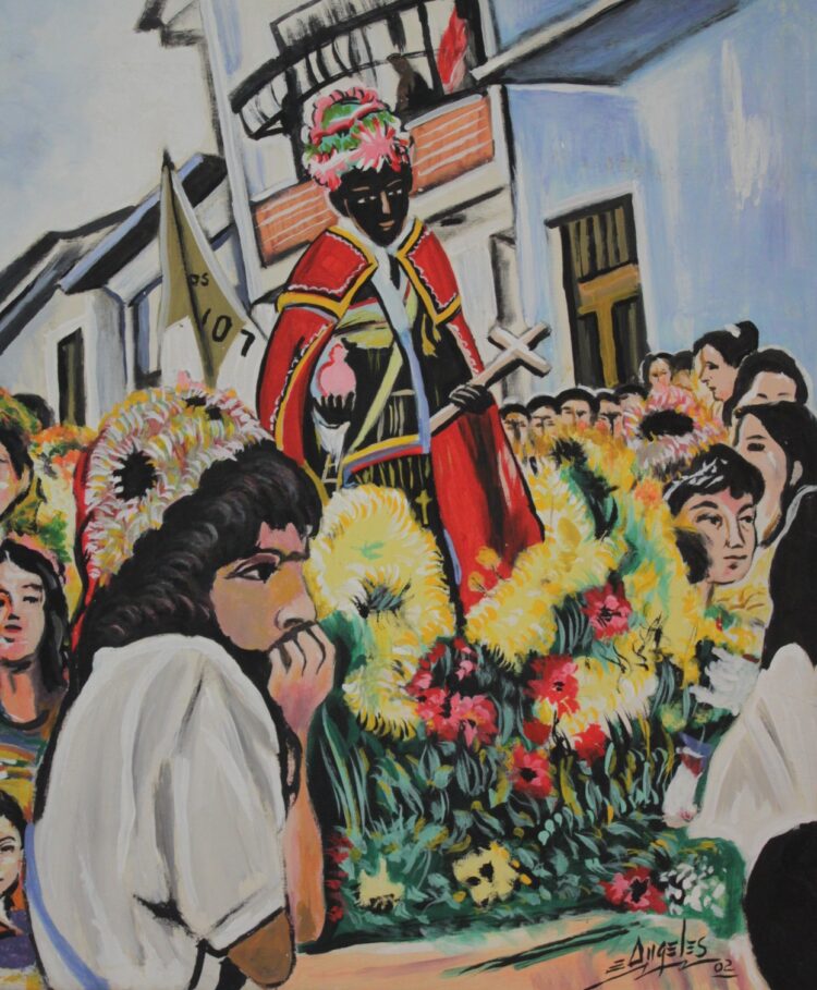 Sus aportes al arte pictórico nacional le fueron reconocidos por la Alcaldía de Carvajal a través de su dirección de cultura mediante la colocación el nombre de -Edgar Ángeles- como epónimo a la Galería de Artistas y Personajes Populares del Municipio San Rafael de Carvajal.