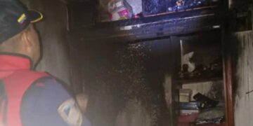Boconó | Se registró incendio en una vivienda en El Barzalito