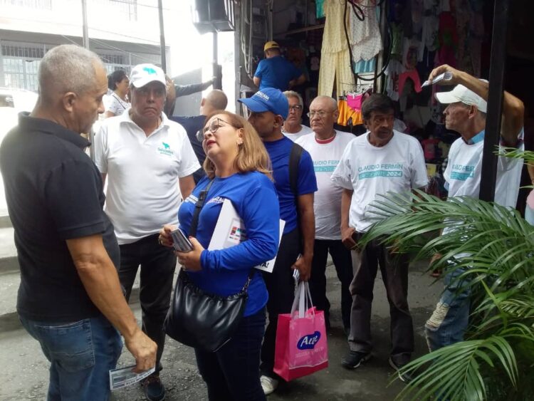 Iraly Guerrero, candidata a la Gobernación del estado Trujillo; José Luis Nieto, Néstor Rives y Livia Durán, aspirantes a diputados por lista al Consejo Legislativo Regional,
