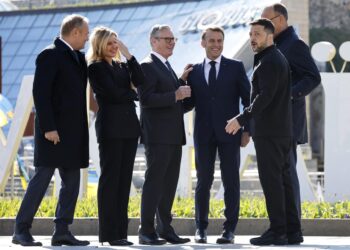 Llegan a Kiev los líderes de Francia, Reino Unido, Alemania y Polonia