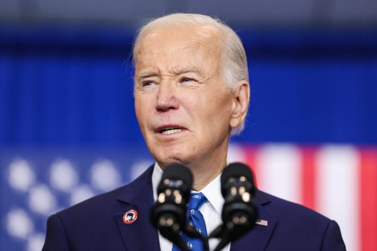 Fotografía de archivo del expresidente de Estados Unidos Joe Biden. EFE/ Samuel Corum