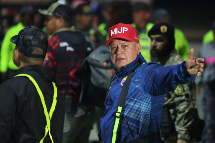 El titular de Interior y Justicia de Venezuela, Diosdado Cabello. EFE/ Miguel Gutiérrez