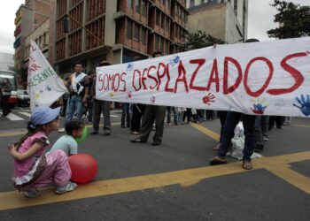 Colombia ya es el tercer país del mundo con más desplazados por la violencia: 7,3 millones de personas