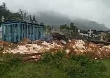 Cedió muro del cementerio de Boconó 