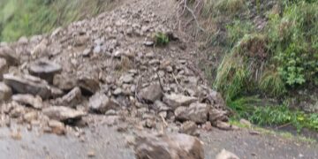 Reportan derrumbes por las lluvias en La Plazuelita de Boconó 
