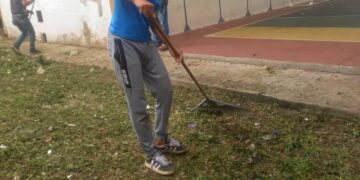 Trujillo | Ornato del Instituto municipal de la Alcaldía de Sucre realizó limpieza del Gimnasio Orlando Colina