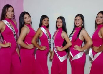 Electa reina de las Trigésimas ferias de San Juan Bautista en Junín del municipio Sucre