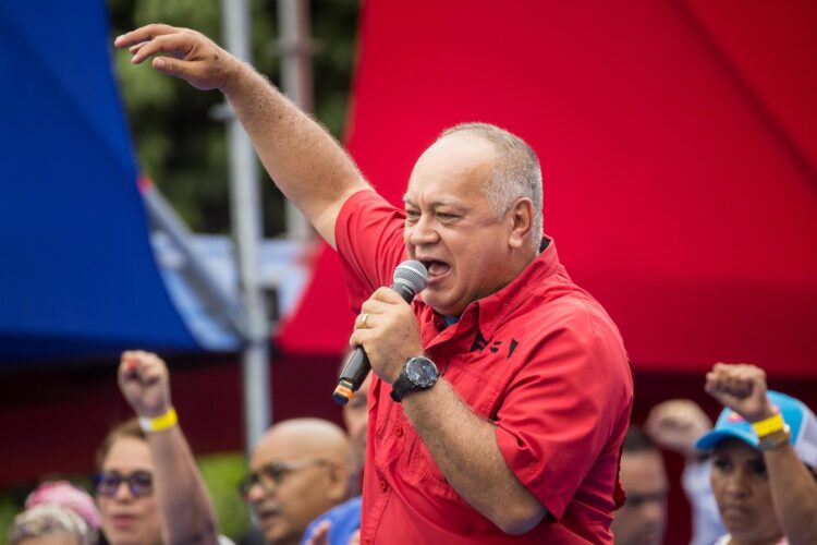 El ministro de Interior y Justicia de Venezuela y secretario general del oficialista Partido Socialista Unido de Venezuela (PSUV), Diosdado Cabello, en una fotografía de archivo. EFE/ Miguel Gutiérrez