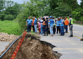 Mérida  | Autoridades atienden vialidad afectada por lluvias en municipio Obispo Ramos