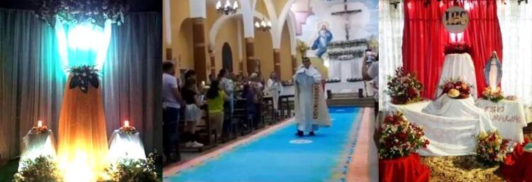 Solemnidad de “Corpus Cristy”, en la Inmaculada Concepción de Motatan, presidida por el párroco Óscar Orellano (Fotos Cortesía Yasmely Abreu)