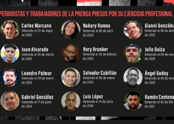 Periodismo bajo amenaza: hay 20 trabajadores de la prensa detenidos en Venezuela