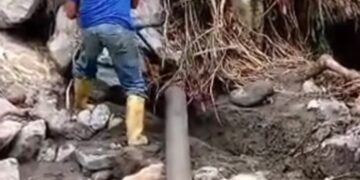 No hay paso al acueducto de La Loma en Boconó 