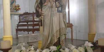 Hace 118 años fue oficiada la primera misa con la imagen de la Virgen del Carmen que aún se conserva en el templo de Sabana de Mendoza