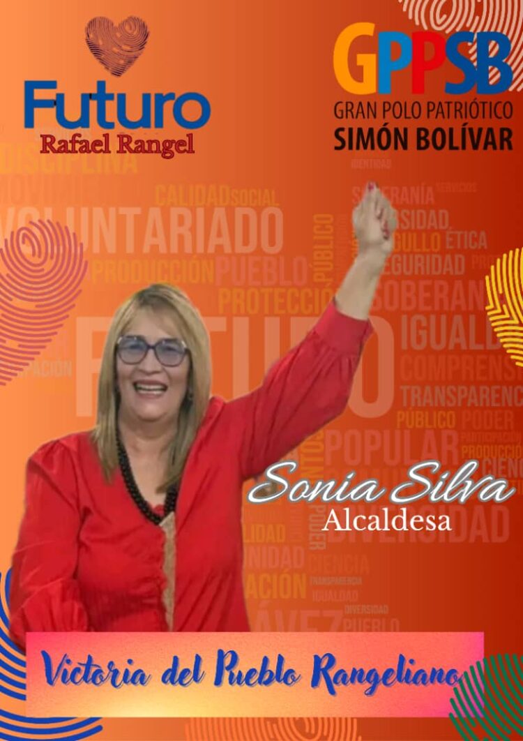 Sonia Silva repite cómodamente de acuerdo a los resultados en la Alcaldía de Rafael Rangel