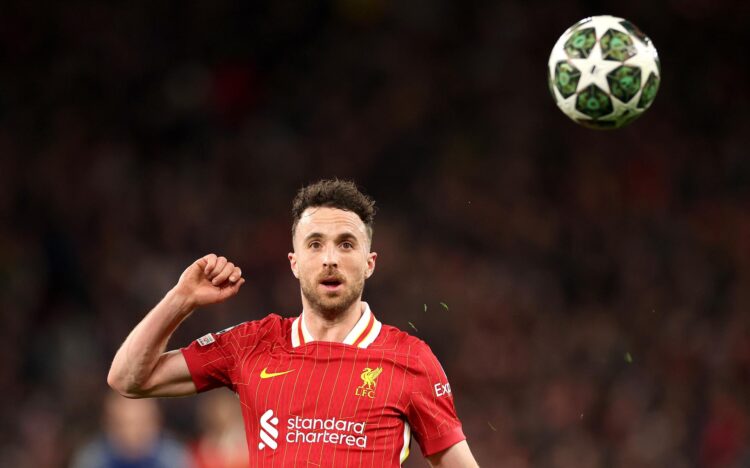 El futbolista del Liverpool Diogo Jota en una imagen de archivo. EFE/EPA/ADAM VAUGHAN