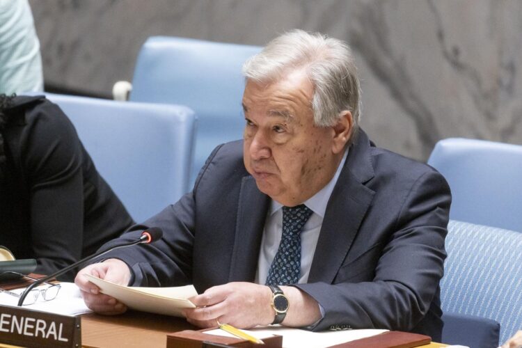 El secretario general de la ONU, António Guterres. EFE/Justin Lane