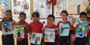 Realizan primera fase del Concurso de Estampa Artística Infantil en honor al Dr. José Gregorio Hernández