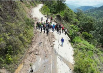 Trujillo | Autoridades nacionales inspeccionan vía Boconó-Niquitao tras afectaciones por lluvias