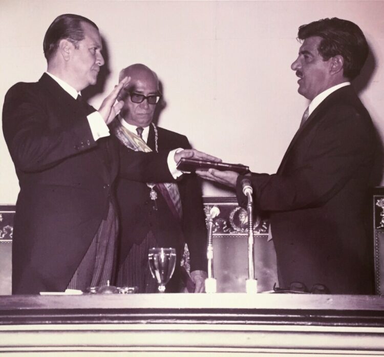 Rafael Caldera fue juramentado como Presidente de Venezuela el martes 11 de marzo de 1969. (Foto: Cortesía)