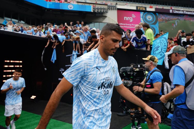 Fotografía de Will Oliver, en la que puede verse en una imagen de archivo del 18 de junio de 2025 al futbolista del Manchester City Rodrigo Hernández, 'Rodri'. EFE