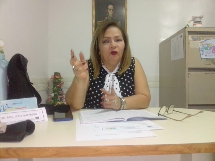 Iraly Guerrero, presidente del Colegio  de Profesores del Estado Trujillo