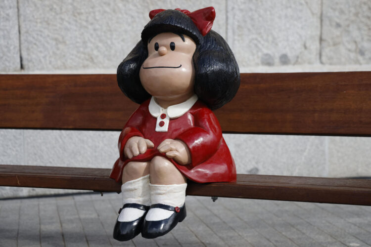Una escultura de Mafalda. EFE/ Blanca Millez