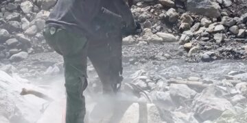 Realizan trabajos de canalización de la quebrada Los Jarillos vía a Niquitao 