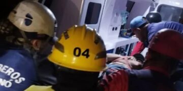 Motociclista resultó herido al caer 200 metros por una pendiente en Boconó 