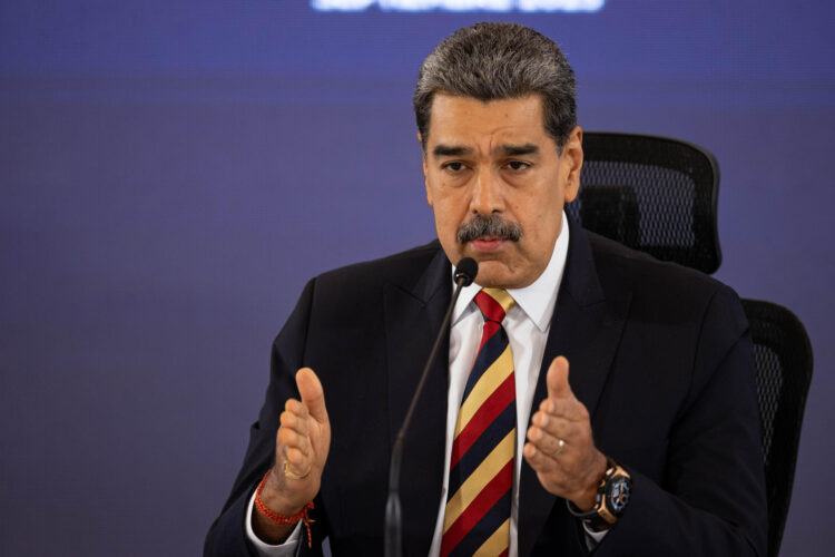 Imagen de archivo, Nicolás Maduro, habla en una rueda de prensa en Caracas (Venezuela). EFE/ Ronald Pena R