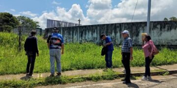 Concejales de Rafael Rangel inspeccionan daños de la barda perimetral del Cementerio de Betijoque