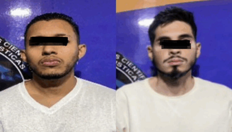 Los detenidos fueron identificados como Delinyer Daniel Suárez Chapellín y, Óscar Alejandro Álvarez Salcedo, ambos de 31 años. Foto cortesía Douglas Rico