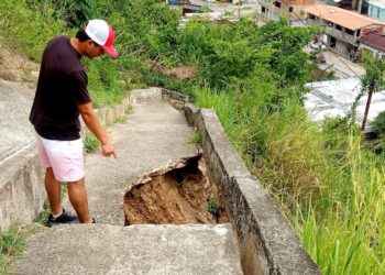 En Motatán: tramo peatonal Caja de Agua – sector Comercio «a punto de colapsar»