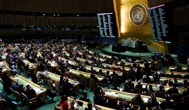 Fotografía de archivo de la Asamblea General de la ONU. EFE/ Justin Lane