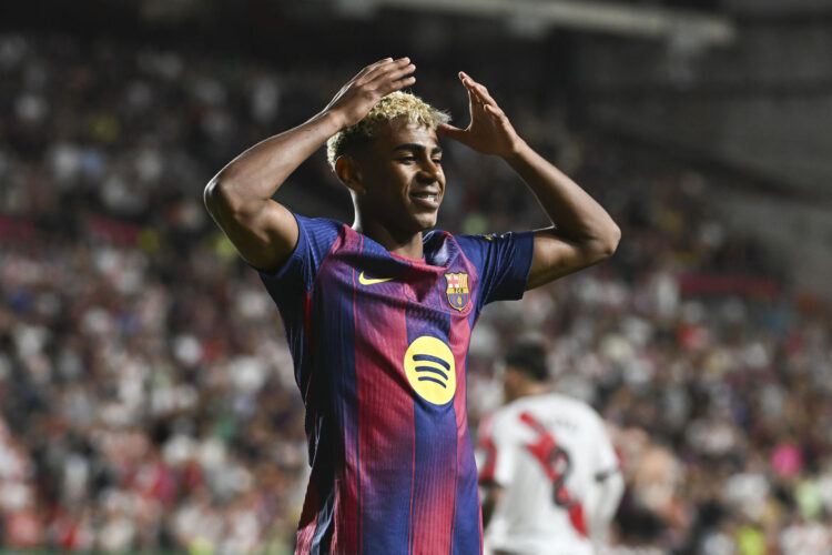 El delantero del FC Barcelona Lamine Yamal. EFE/Fernando Villar
