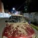 Vehículo colisionó con montículo de tierra en Boconó